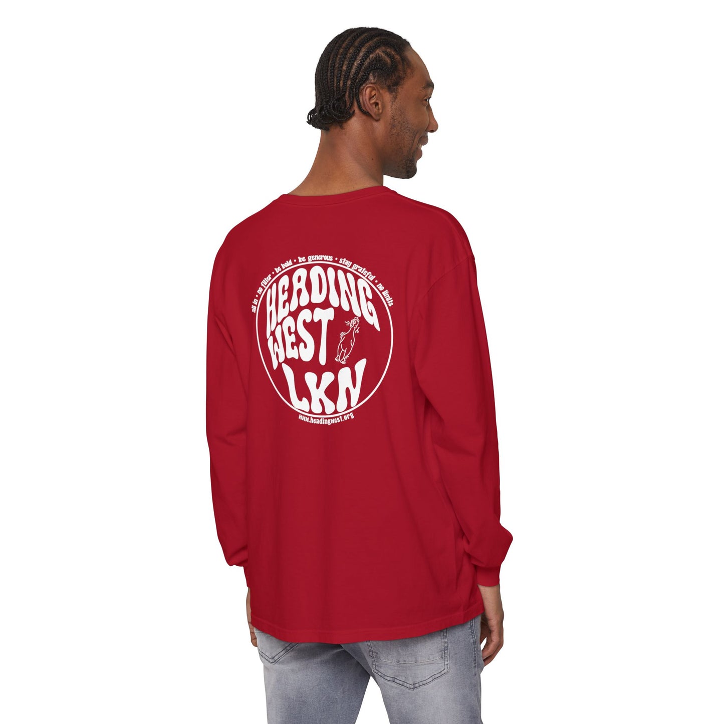 Westie Merch Unisex Garment-dyed Long Sleeve T-Shirt