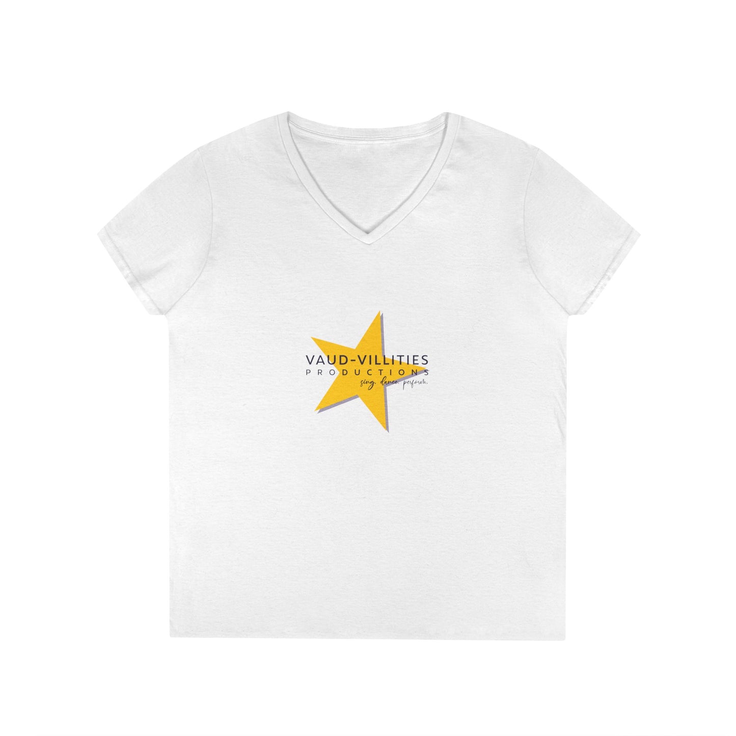 Vaud-Villities Productions Ladies' V-Neck T-Shirt