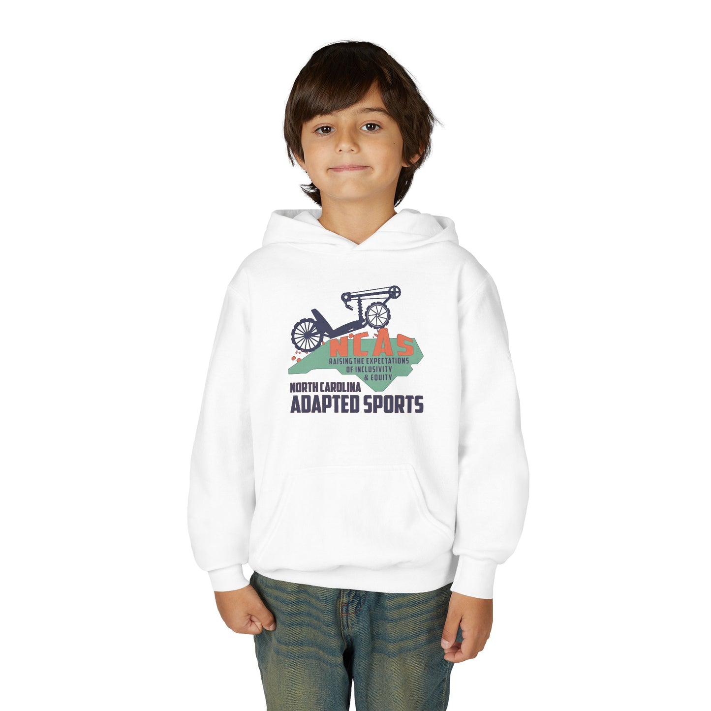 NC Adapted Sports Youth Heavy Blend Hooded Sweatshirt