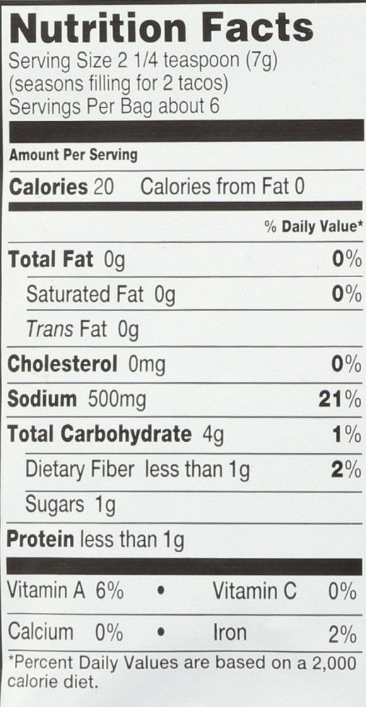 OG2 SEASONING TACO ( 12 X 1.4 OZ )