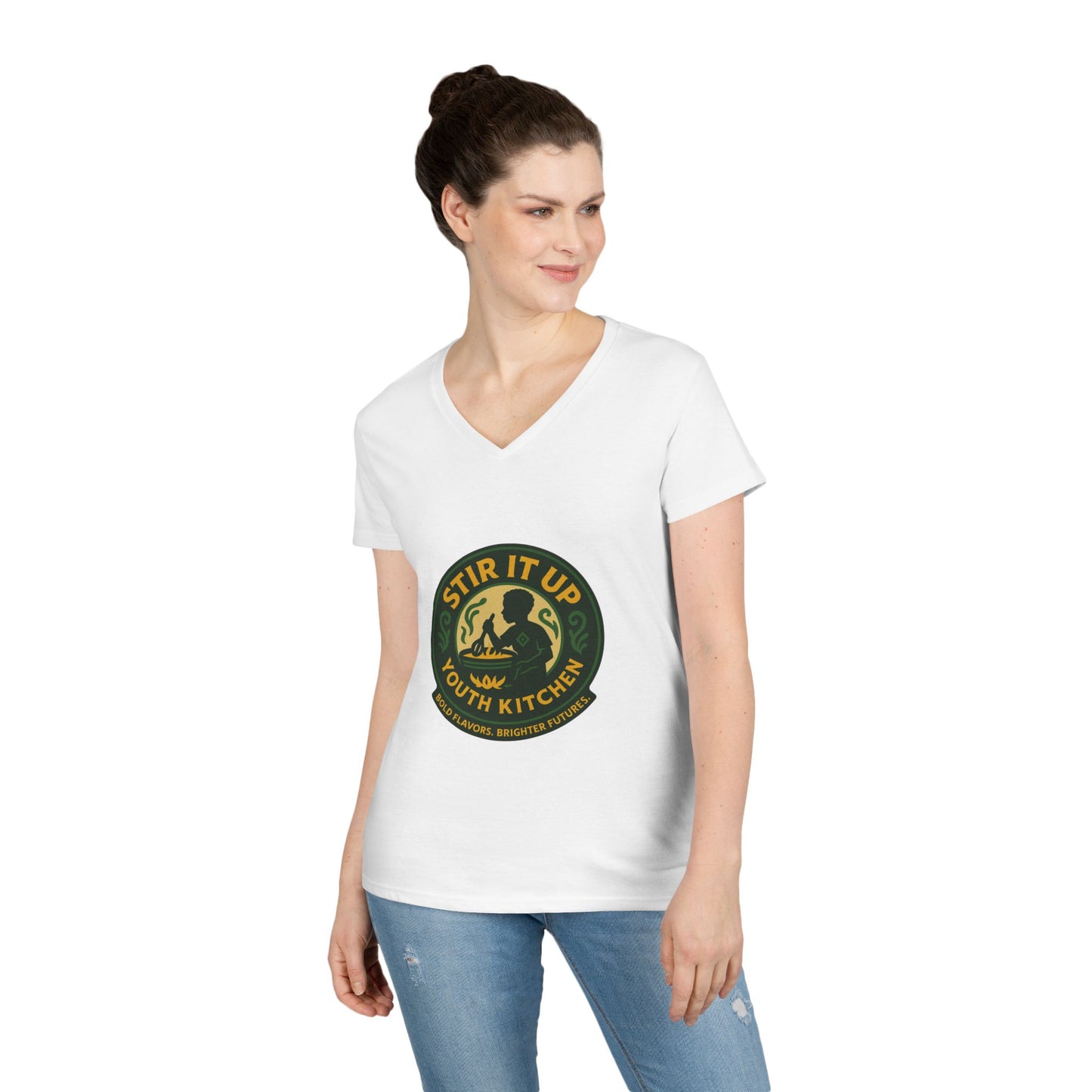 Stir It Up Ladies' V-Neck T-Shirt