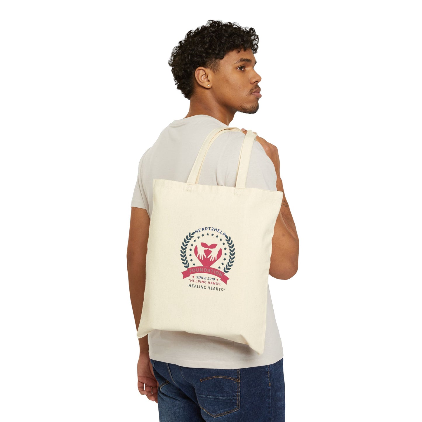 Heart2Help Cotton Canvas Tote Bag