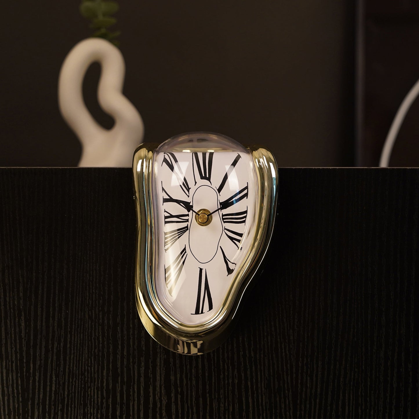 Dali Melting Clock for Decorative Home Office Shelf Desk Table Funny Creative Gift