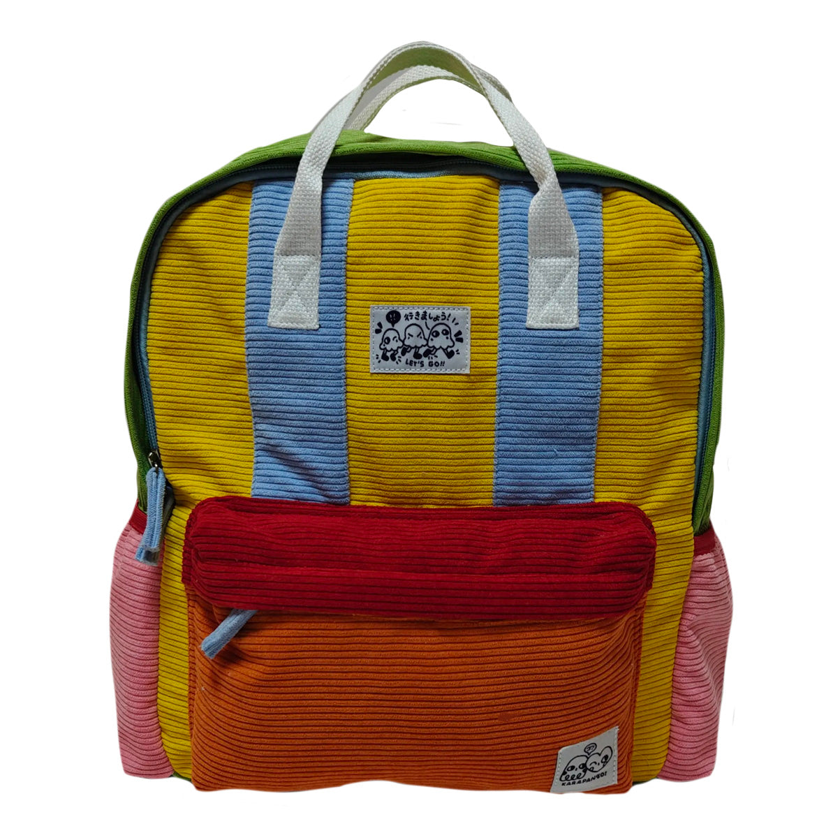 KARAFURU: Colorful corduroy backpack