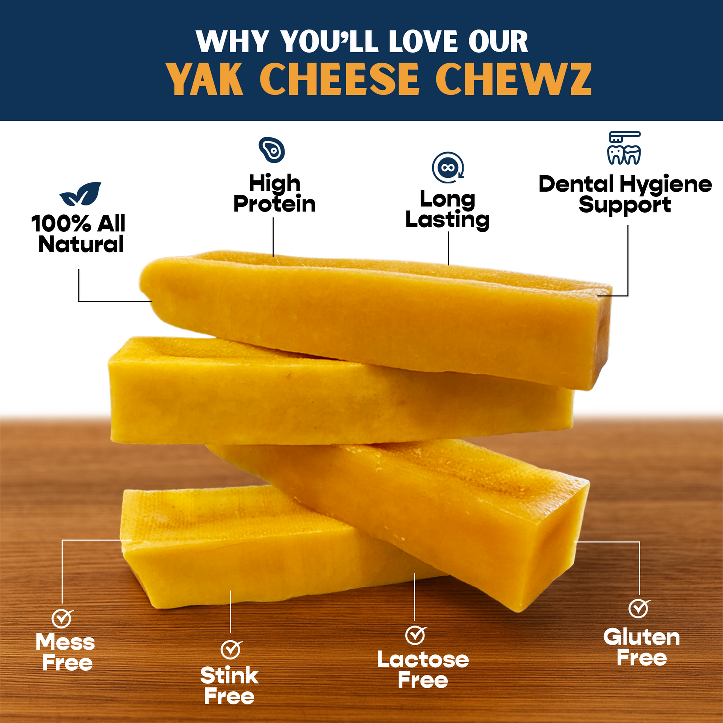 Flavored Large Yak Cheese (3 Pack) in Hand Woven Bag