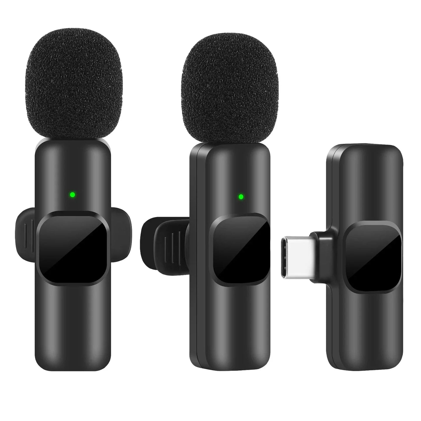 NNEOBA Wireless Lavalier Microphone for iPhone Android Live Recording