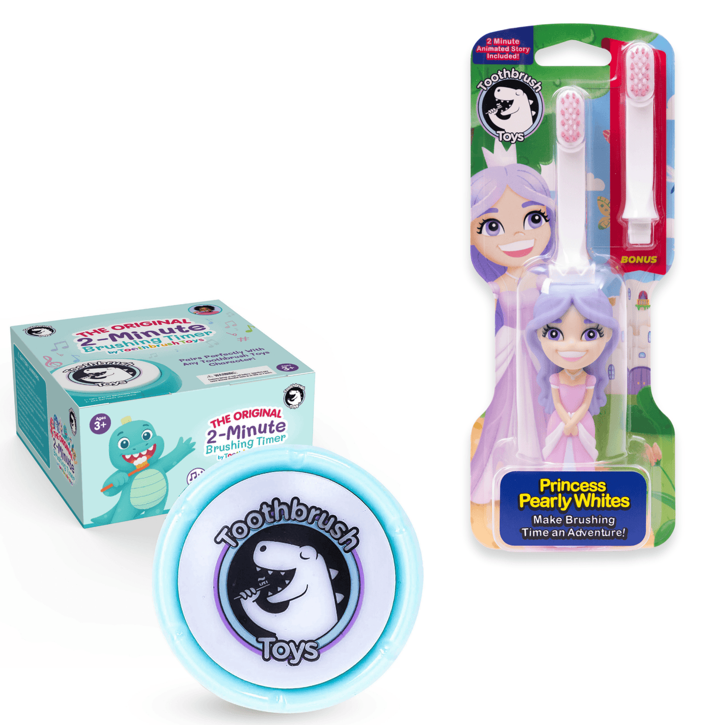 Toothbrush Toys Kids Toothbrush and Timer Bundle