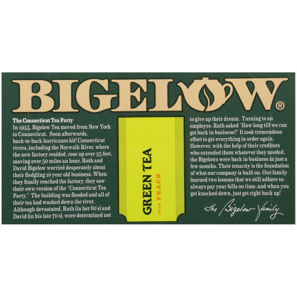 Bigelow Green Tea with Peach (6x20 EA)