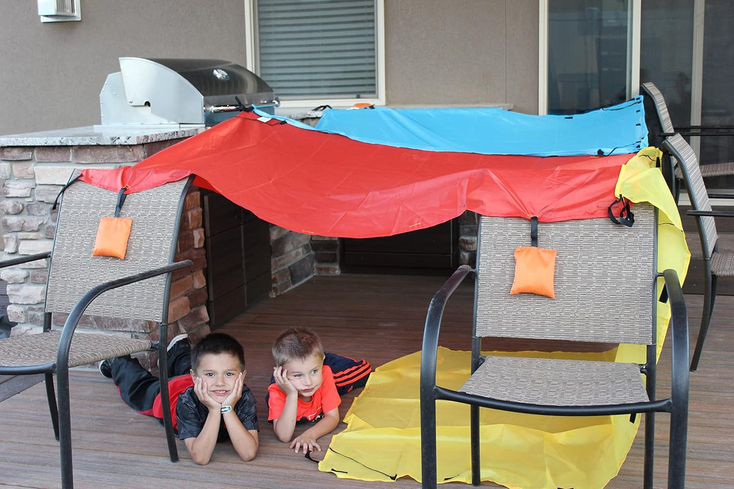 Colorful Portable Blanket Fort Construction Kit Kids