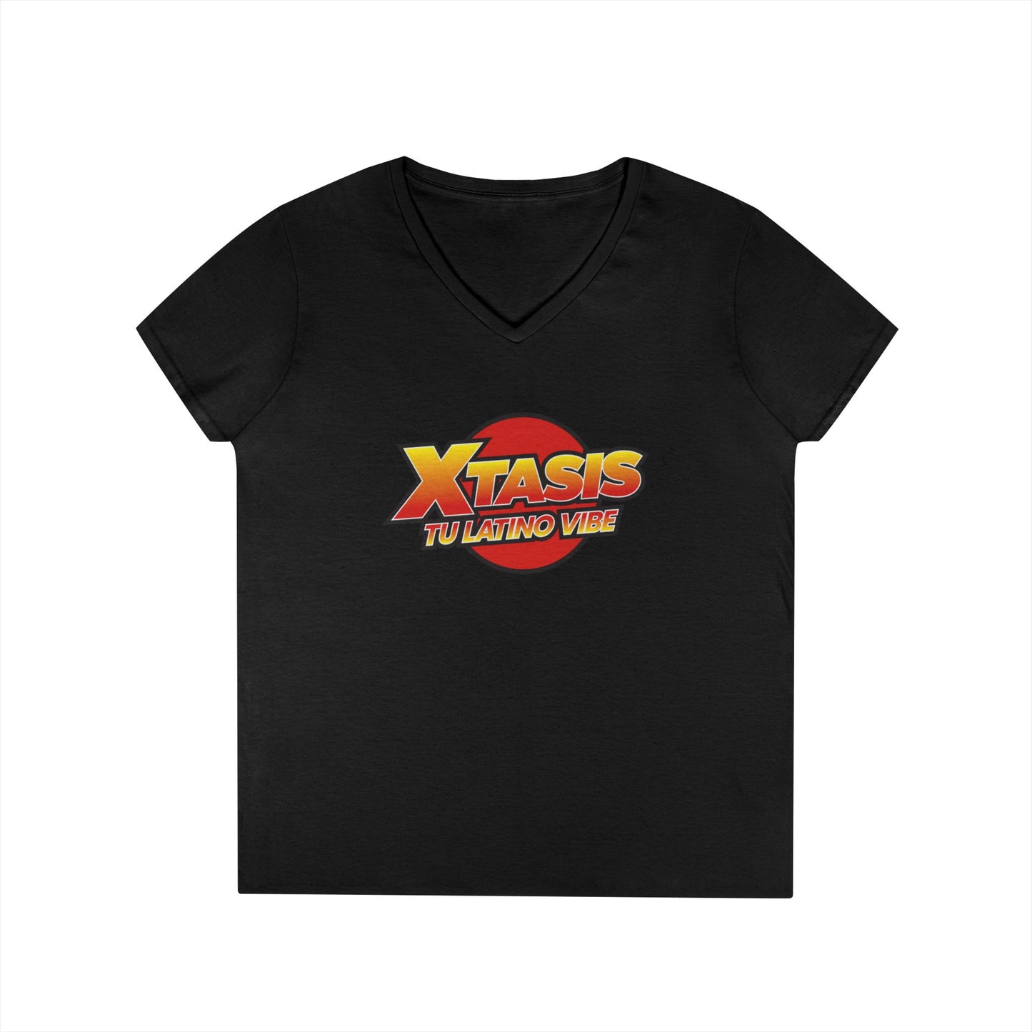 Radio Xtasis Ladies' V-Neck T-Shirt