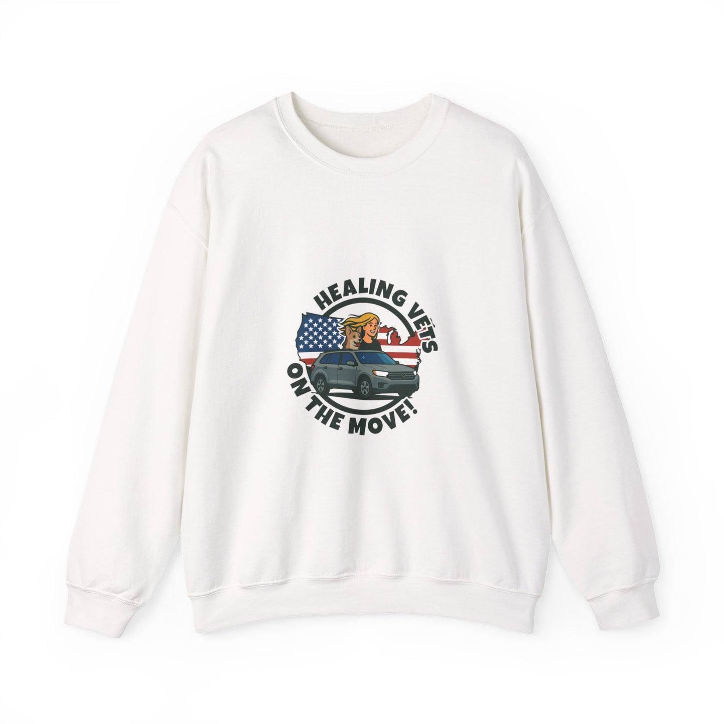 Healing Vets on the Move Unisex Heavy Blend™ Crewneck Sweatshirt