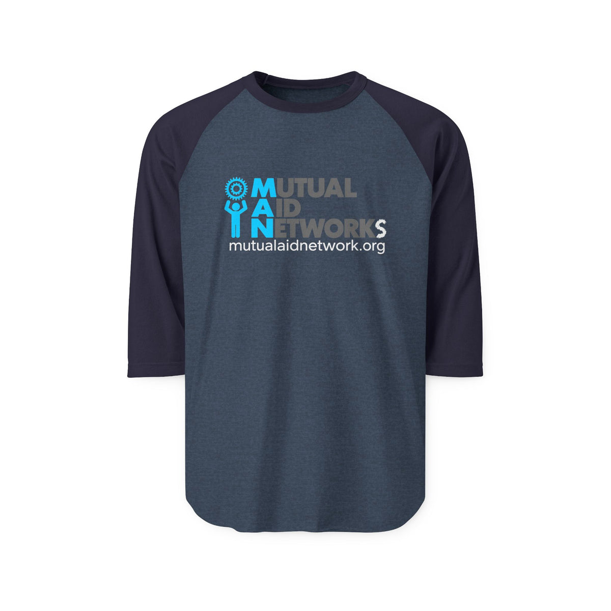 Mutual Aid Network Unisex Three-Quarter Sleeve Raglan Shirt