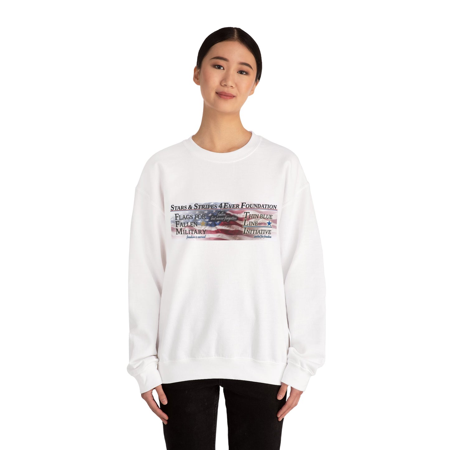 Stars Stripes 4 Ever Foundation Unisex Heavy Blend™ Crewneck Sweatshirt