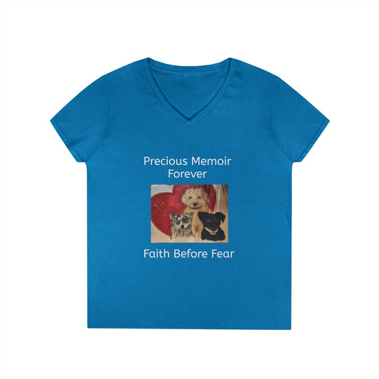Precious Memoir Ladies' V-Neck T-Shirt