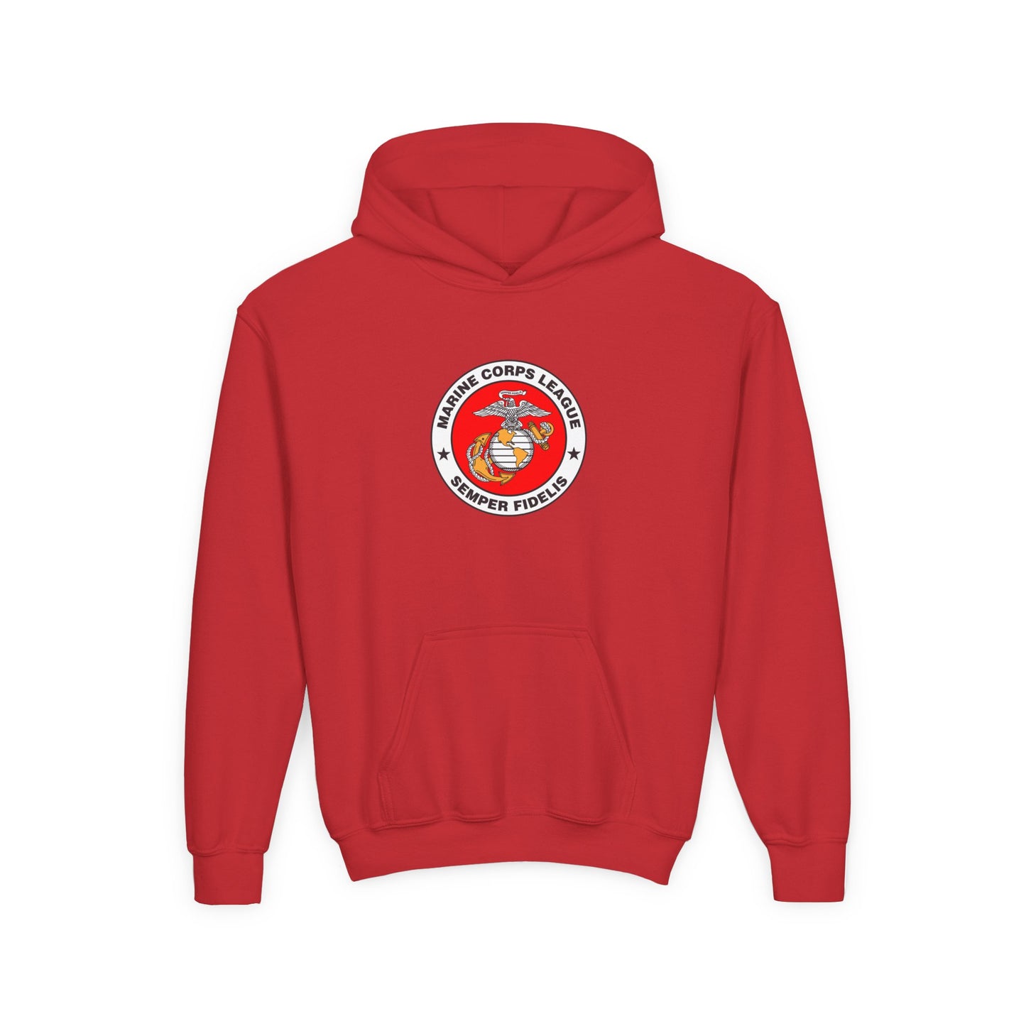 Marine Corps League Youth Heavy Blend Hooded Sweatshirt
