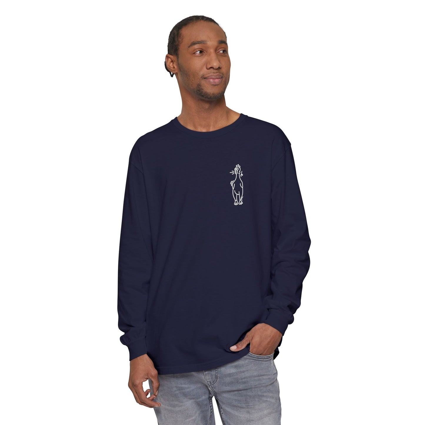 Westie Merch Unisex Garment-dyed Long Sleeve T-Shirt