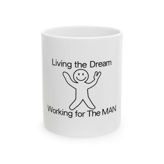 Mutual Aid Network Human Ceramic Mug, (11oz, 15oz)