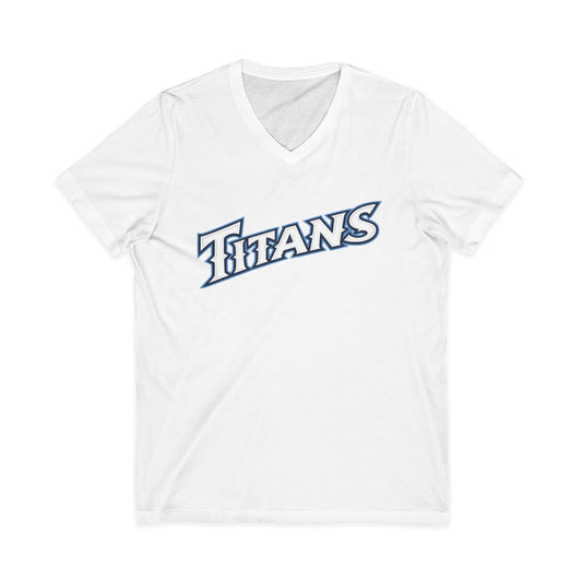 Titans Softball Unisex Jersey Short Sleeve V-Neck Tee