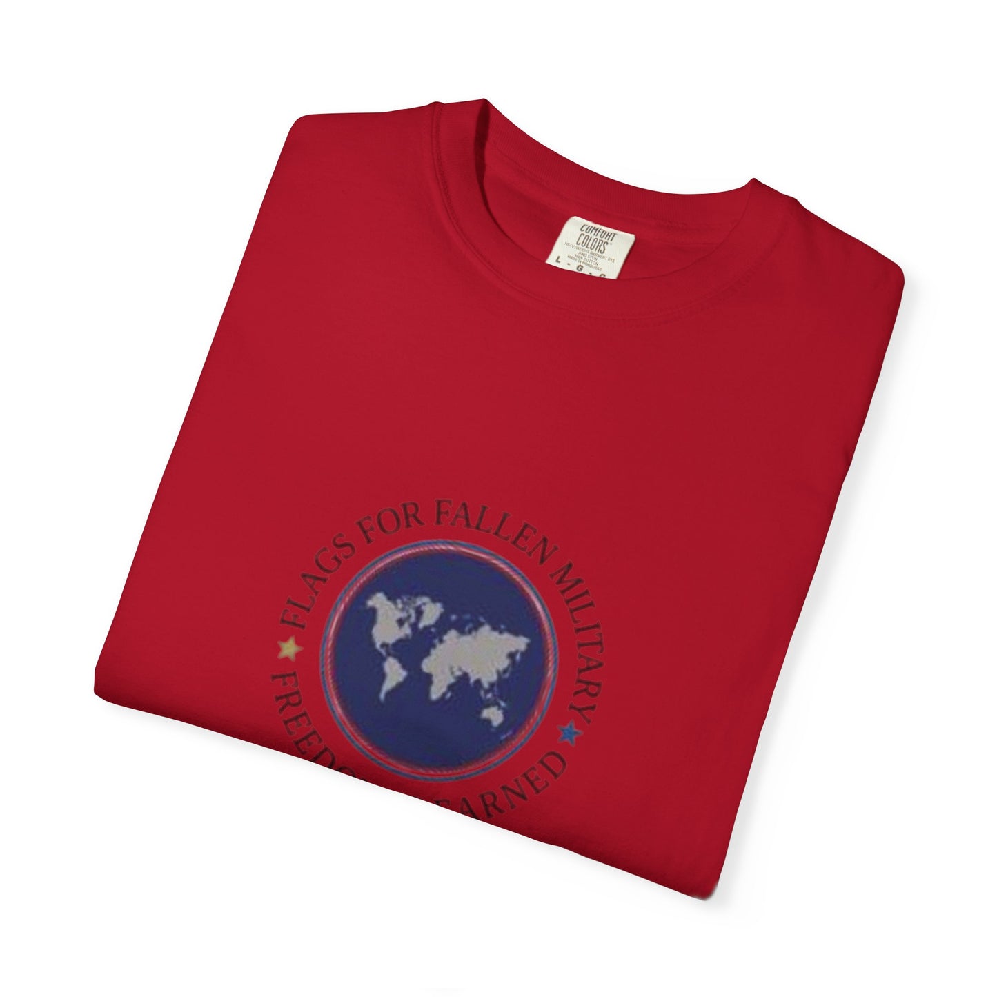 Flags for Fallen Military Unisex Garment-Dyed T-shirt