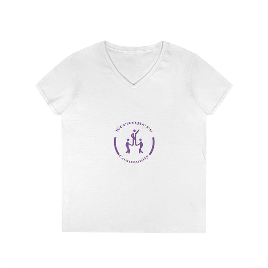Strangers Community Ladies' V-Neck T-Shirt