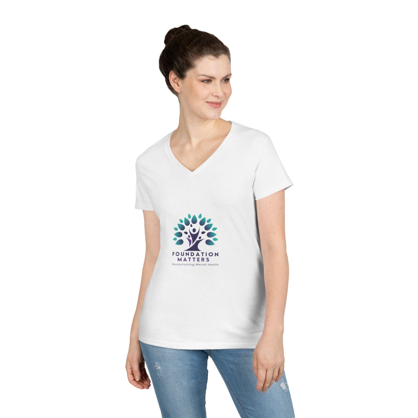 Foundation Matters Ladies' V-Neck T-Shirt