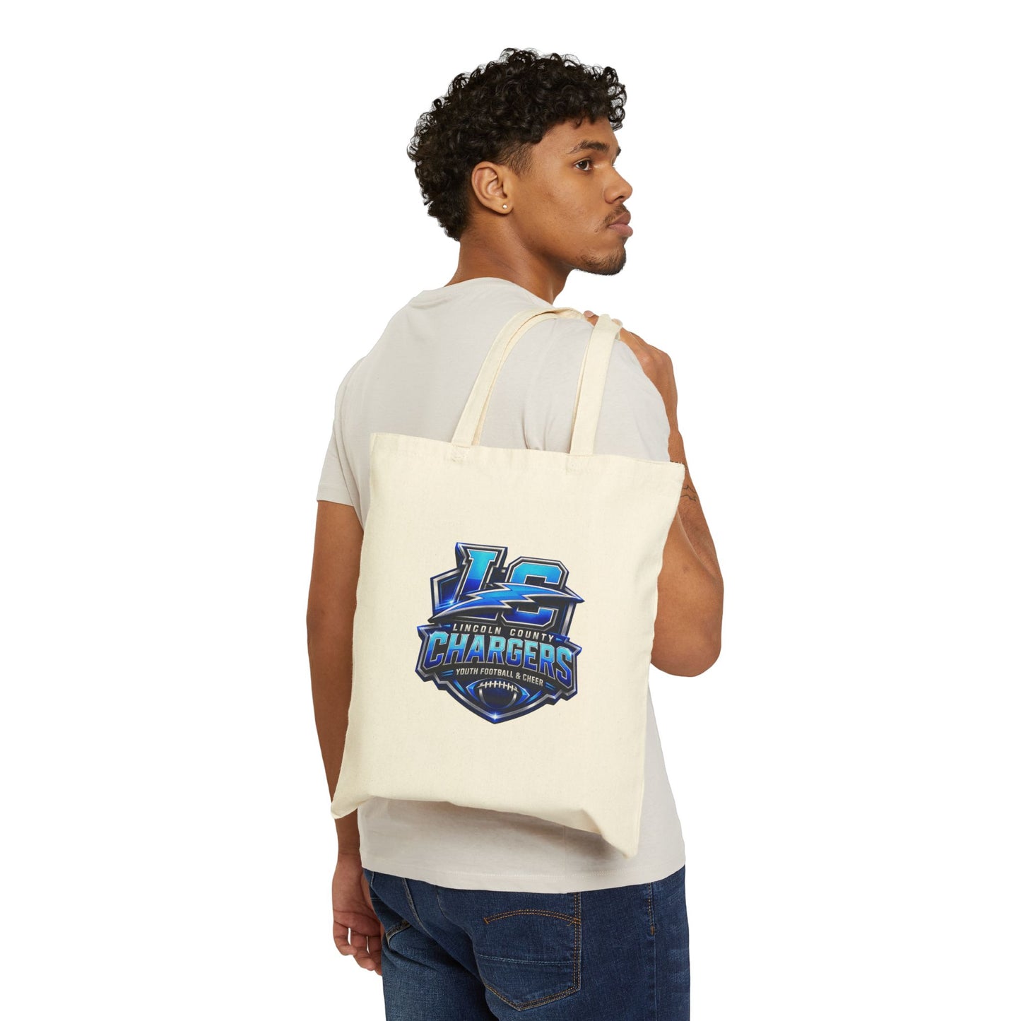 LC Chargers Cotton Canvas Tote Bag