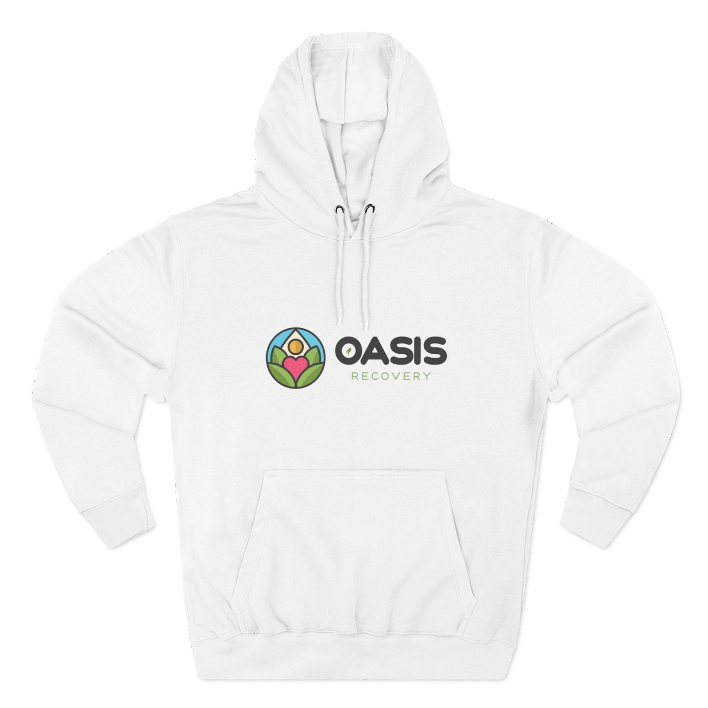 Oasis Recovery Center Three-Panel Fleece Hoodie