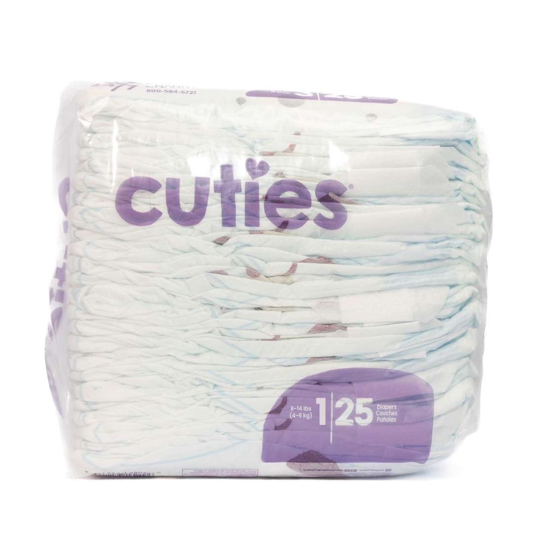 Cuties Diapers 200 Diapers 200/Case (Size 0-7 available)