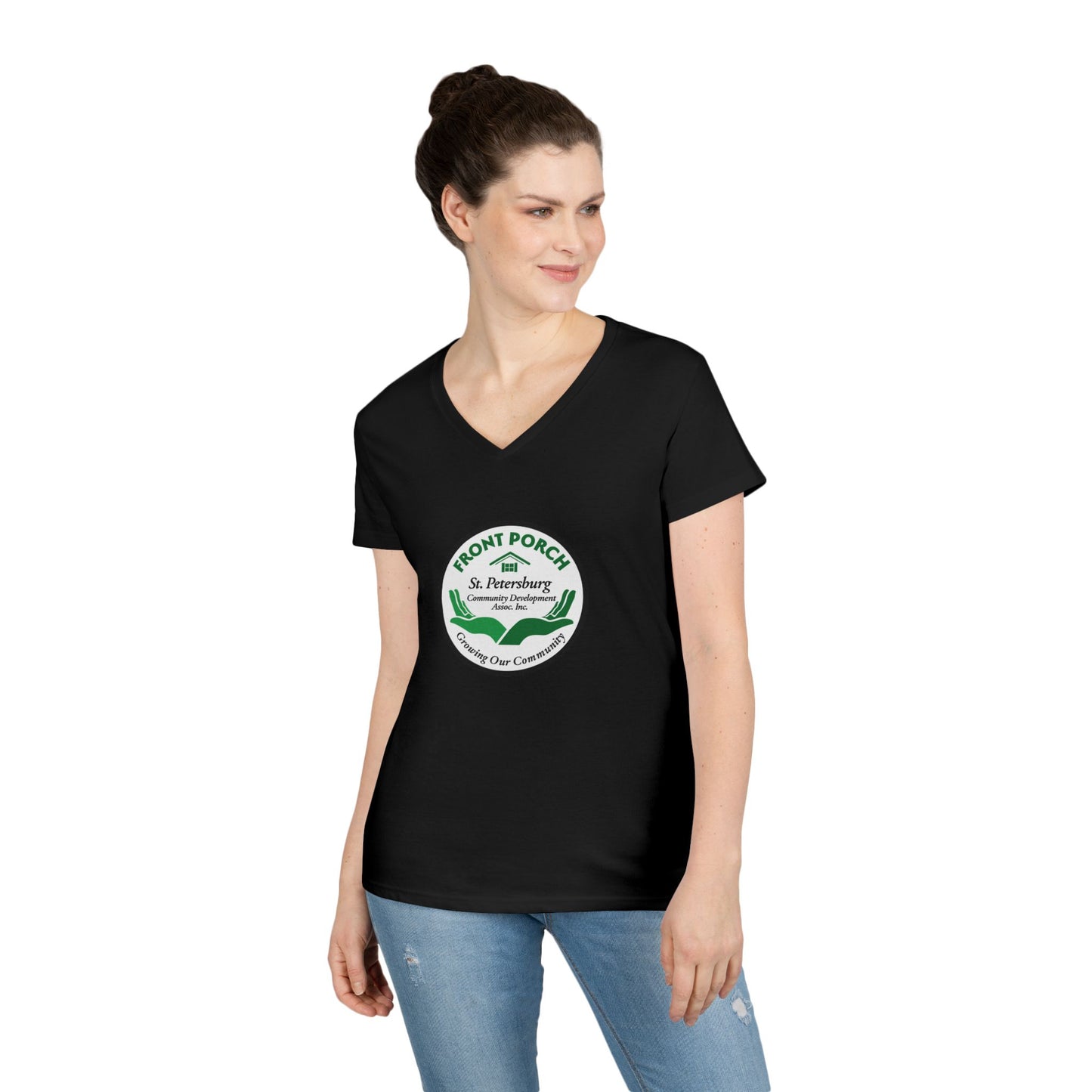 Front Porch Ladies' V-Neck T-Shirt