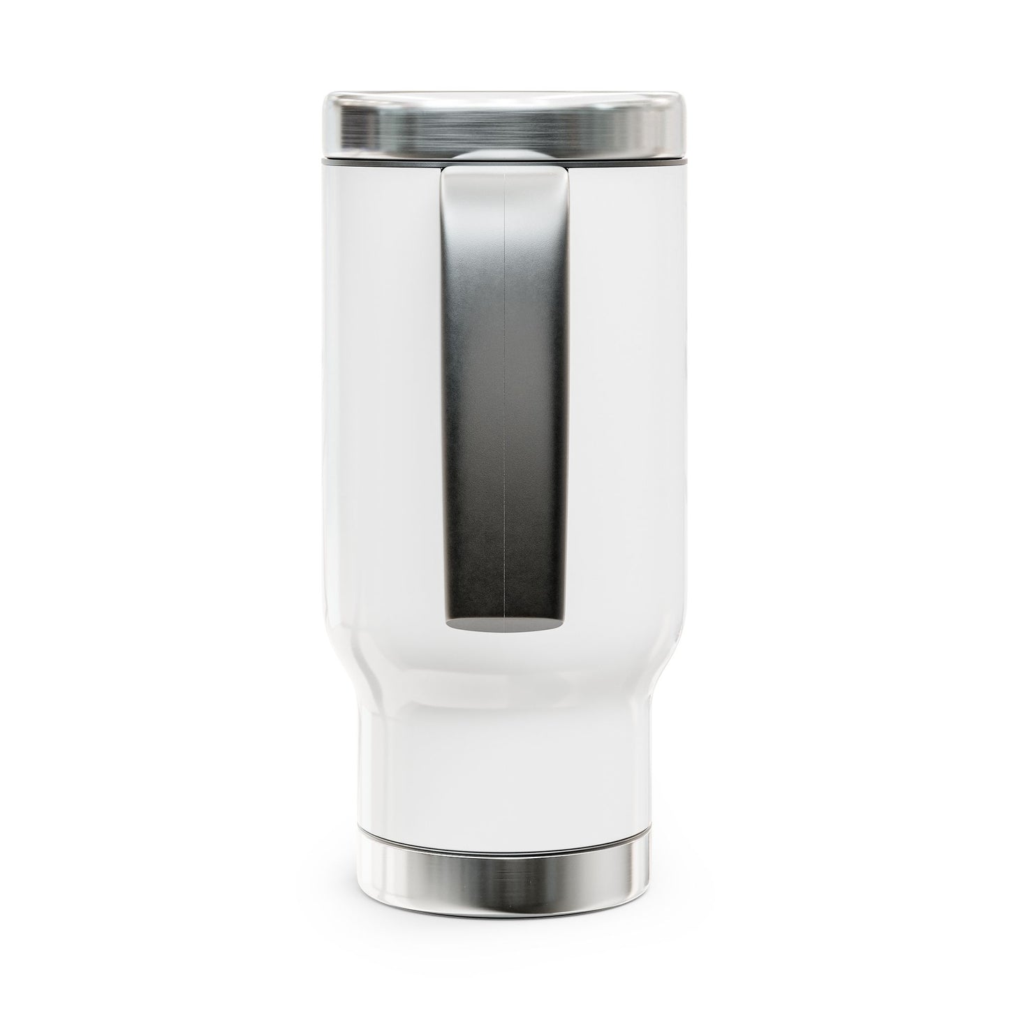 LC Chargers Stainless Steel Travel Mug with Handle, 14oz