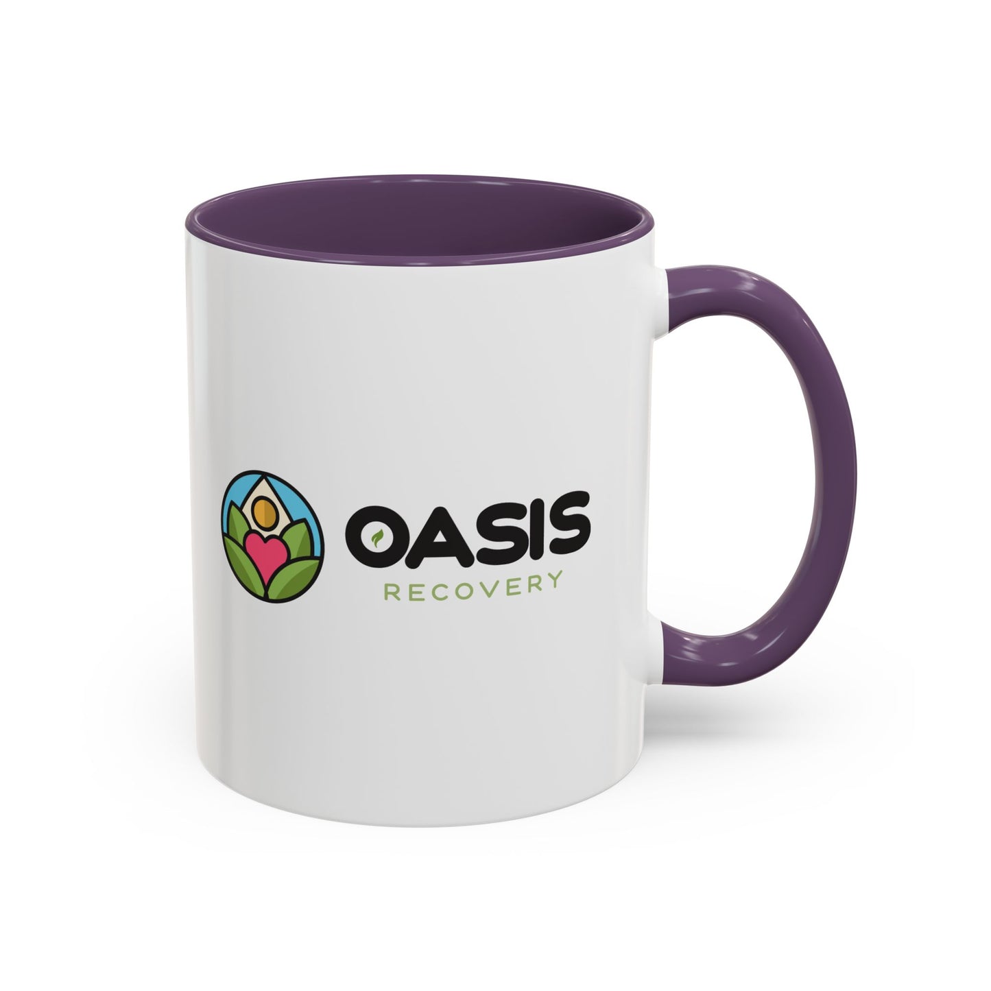 Oasis Recovery Center Accent Coffee Mug (11, 15oz)