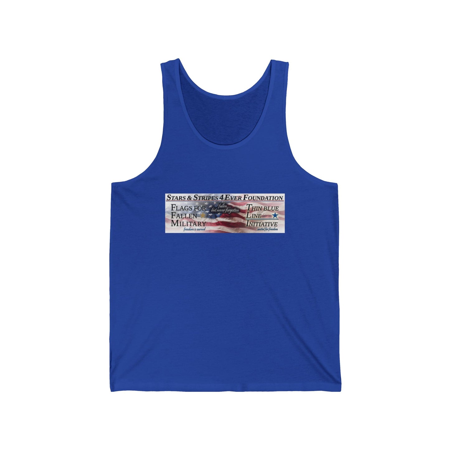 Stars Stripes 4 Ever Foundation Unisex Jersey Tank