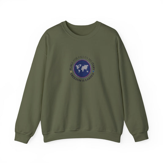 Flags for Fallen Military Unisex Heavy Blend™ Crewneck Sweatshirt