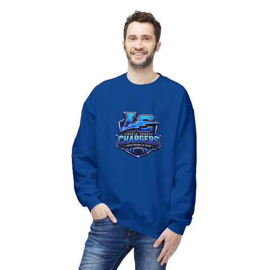 LC Chargers Unisex Midweight Softstyle Fleece Crewneck Sweatshirt