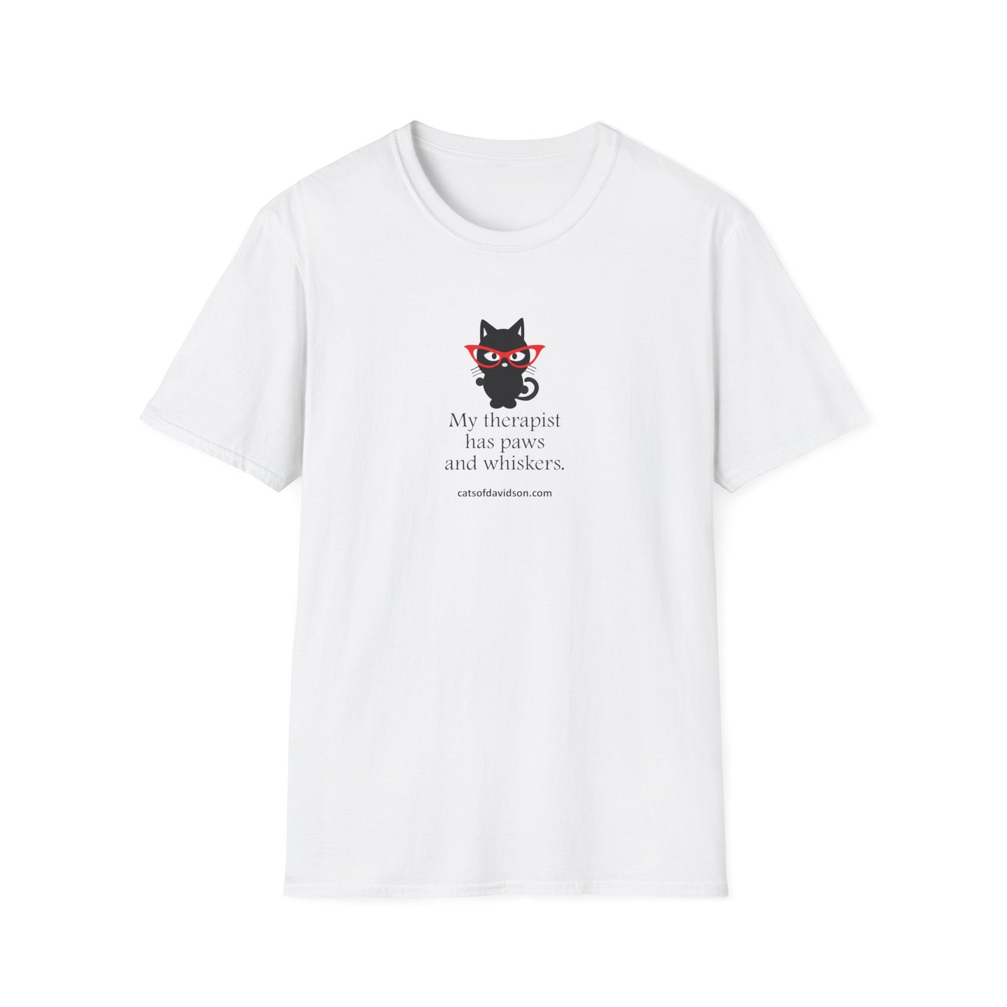 Cats of Davidson Unisex Softstyle T-Shirt - Cat Therapist