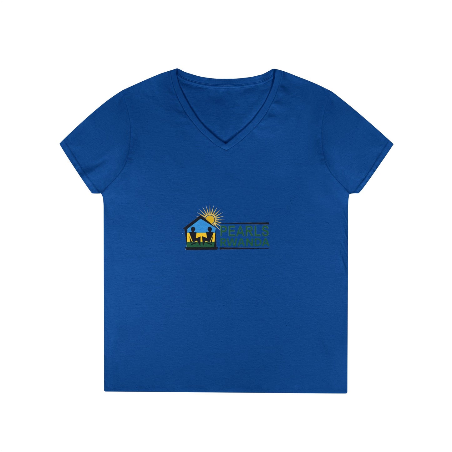 Pearls Rwanda Ladies' V-Neck T-Shirt