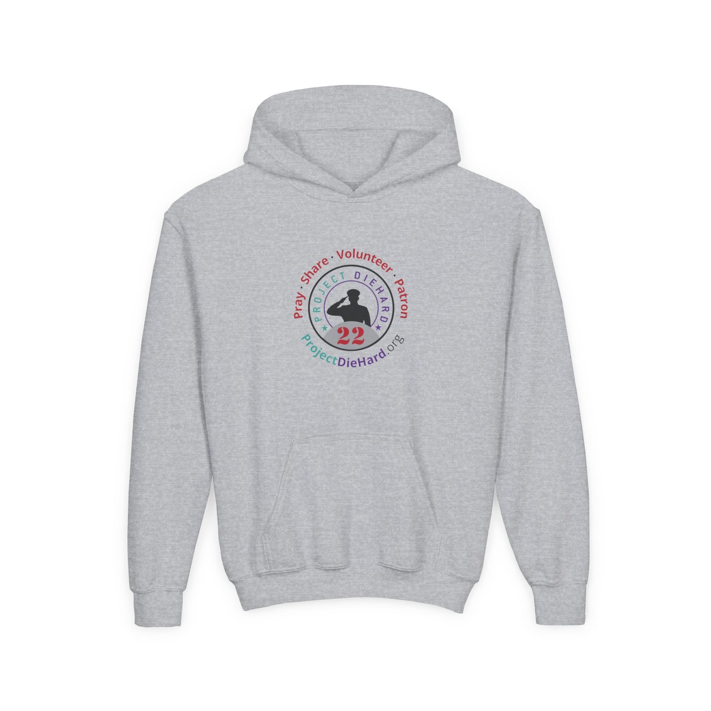 Project Diehard Youth Heavy Blend Hooded Sweatshirt