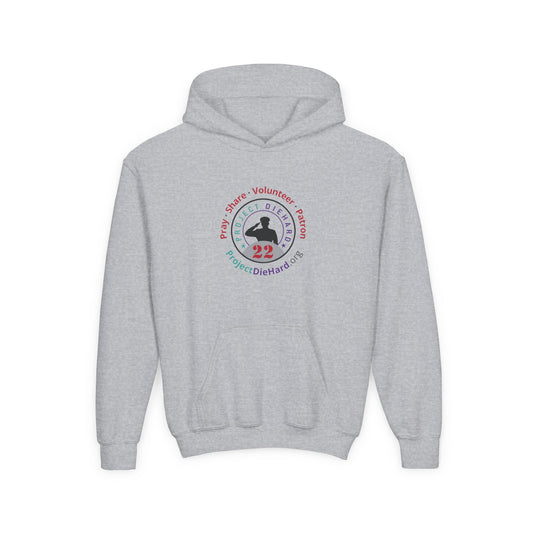 Project Diehard Youth Heavy Blend Hooded Sweatshirt