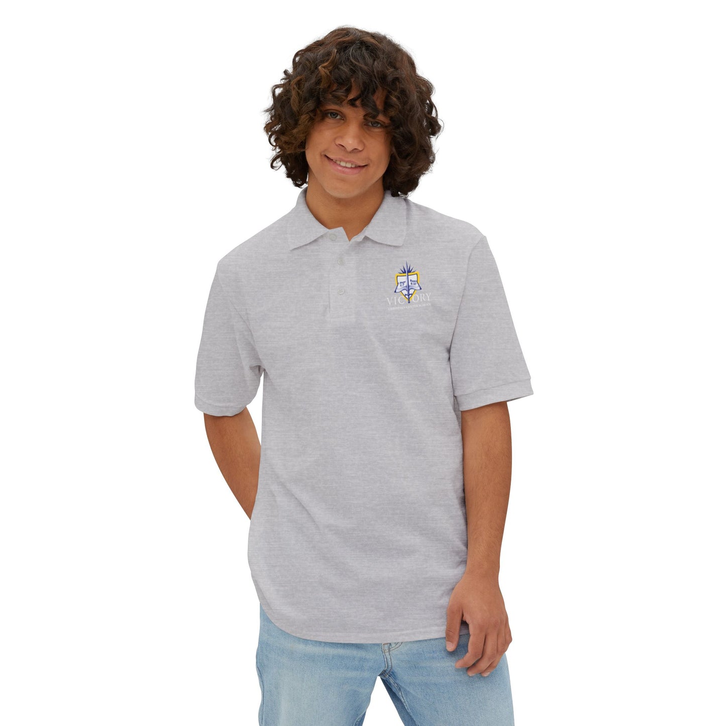 Victory Christian Center School Men's Piqué Polo