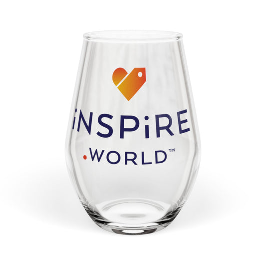 Inspire.World Stemless Wine Glass, 11.75oz