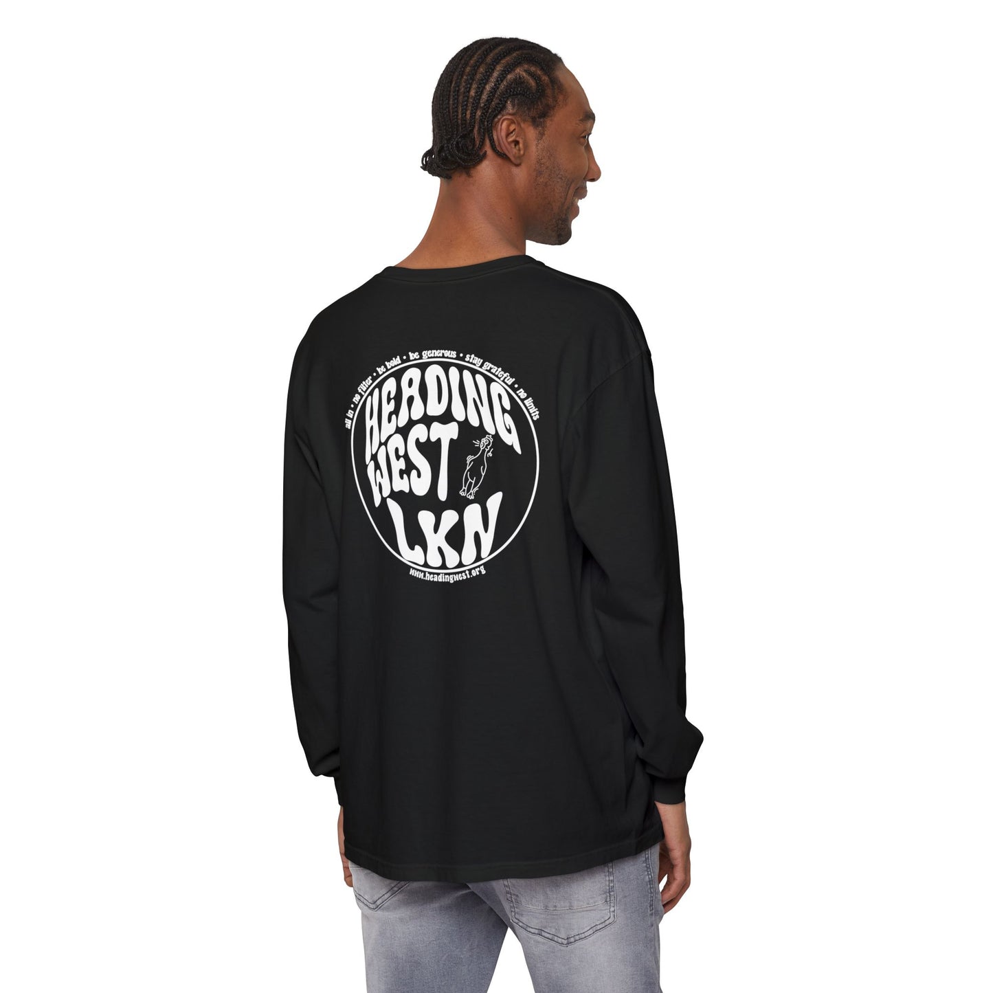 Westie Merch Unisex Garment-dyed Long Sleeve T-Shirt