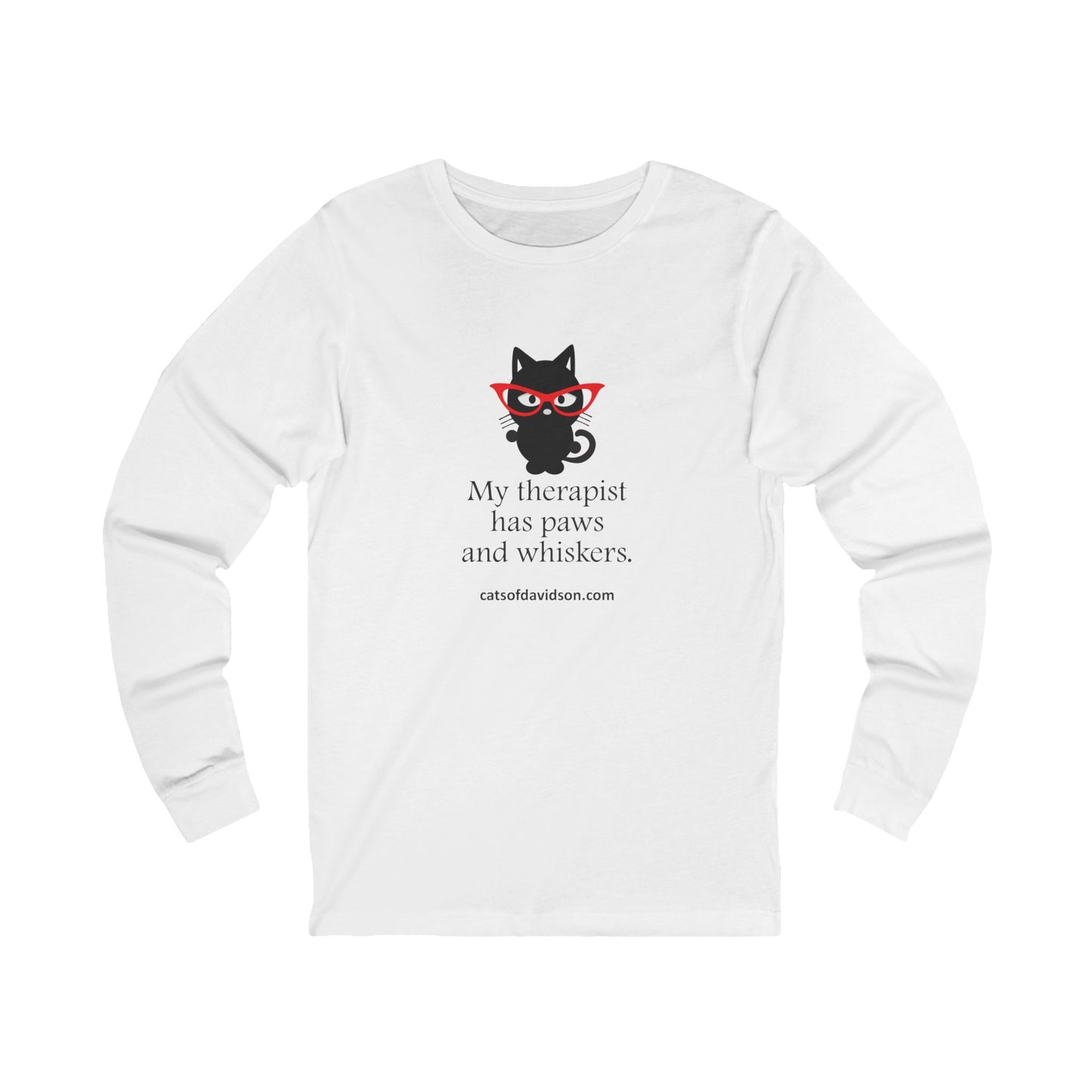 Cats of Davidson Unisex Jersey Long Sleeve Tee - Therapist