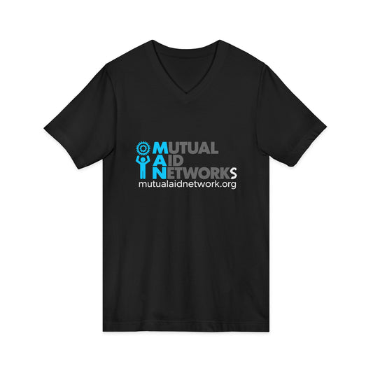 Mutual Aid Network Unisex Jersey Short Sleeve V-Neck Tee