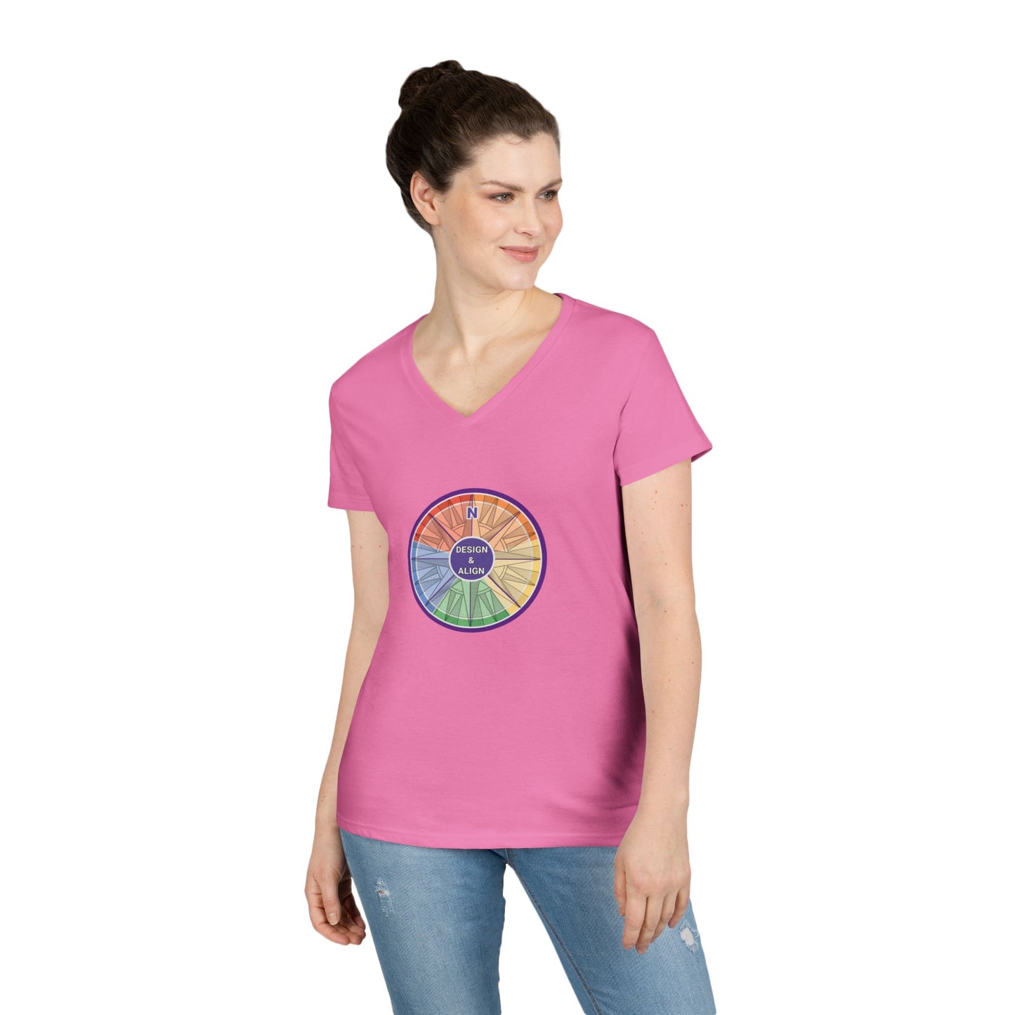 Design and Align Legacy Group Ladies' V-Neck T-Shirt