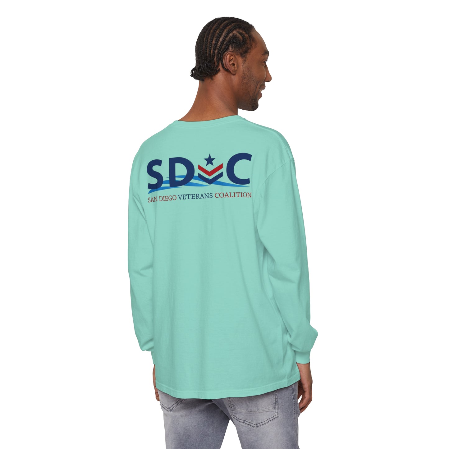 SDVC Unisex Garment-dyed Long Sleeve T-Shirt