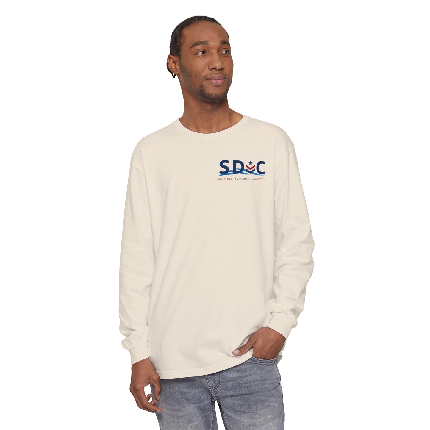 SDVC Unisex Garment-dyed Long Sleeve T-Shirt