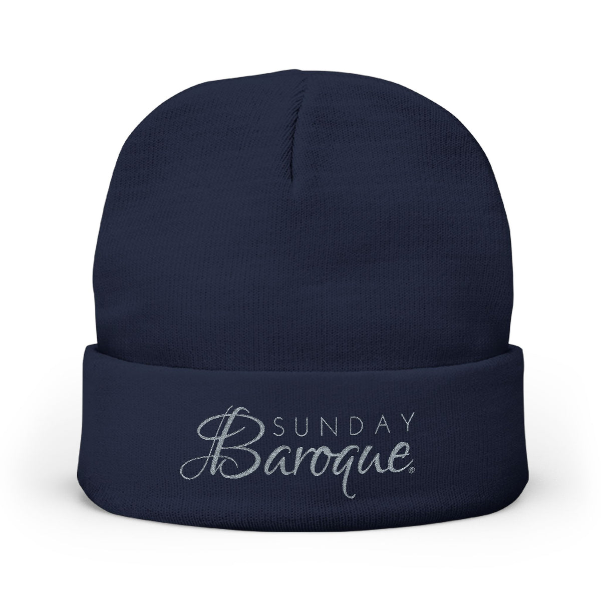 Sunday Baroque Knit Beanie (Embroidery)