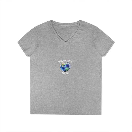 World Ability Network Ladies' V-Neck T-Shirt