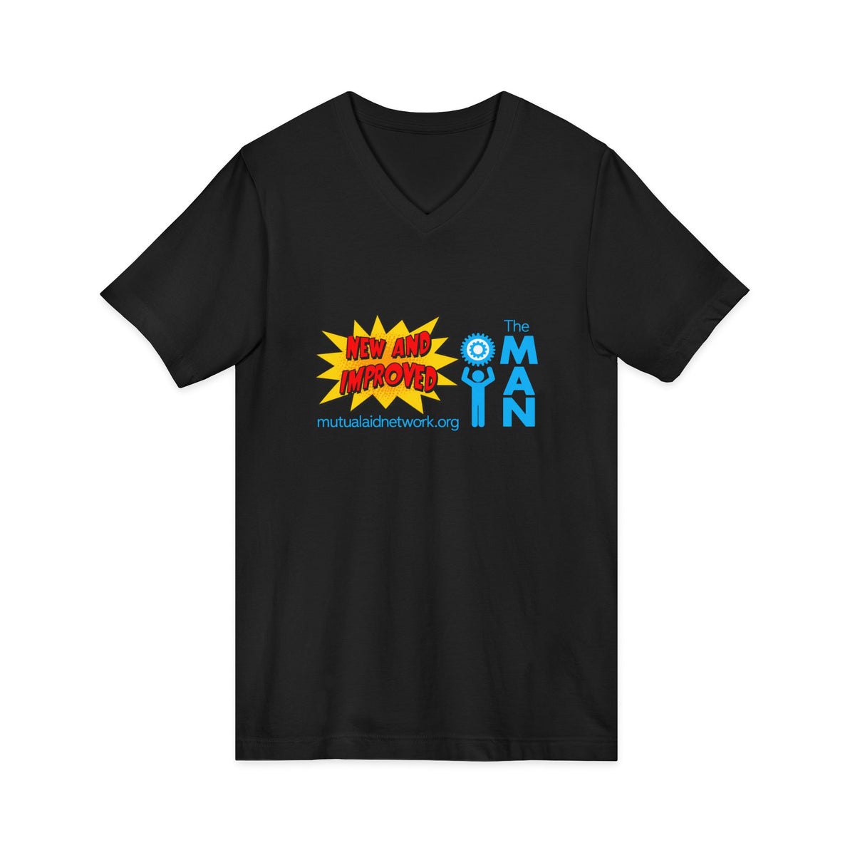Mutual Aid Network - Unisex Jersey Short Sleeve V-Neck Tee
