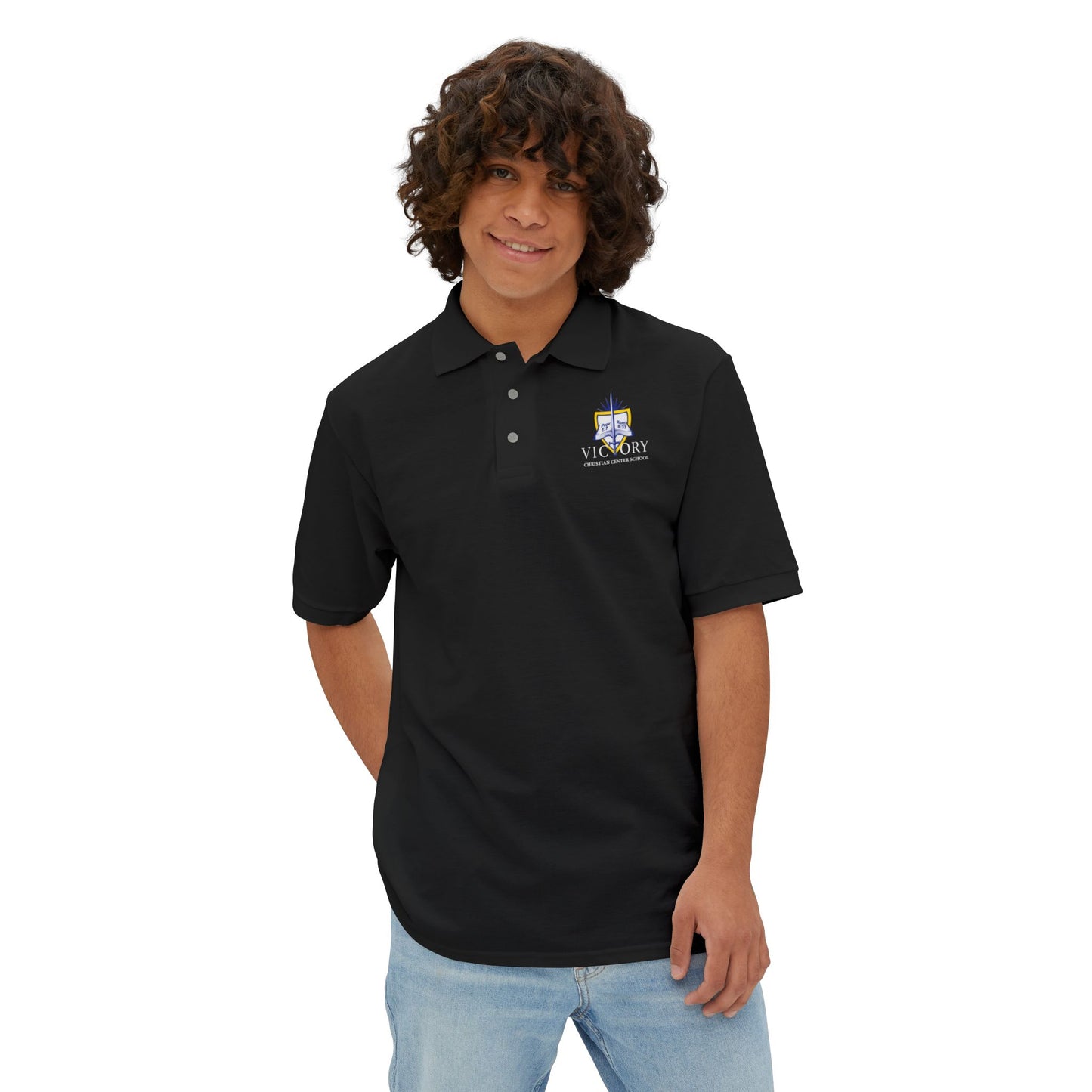 Victory Christian Center School Men's Piqué Polo